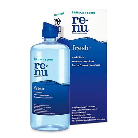 (โปรปลายฝน ต้นหนาว)Renu Fresh Multi-Purpose Solution น้ำยาล้างคอนแทคเลนส์ (ขนาด 355mlแถมฟรี! ขนาดเล็ก 60ml.)