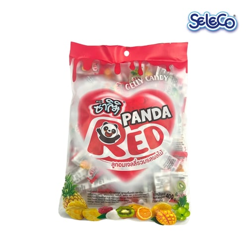 ซาลิมิ PANDA RED ลูกอมเจลลี่รวมรสผลไม้ ขนาด 400 กรัม/100 เม็ด