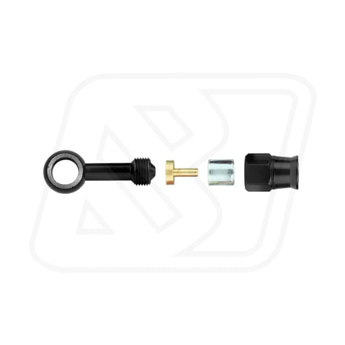 Billion หัวบันโจ PTFE AN3 แบบตรง หัวย้ำ (BLUE-RED/BLACK)