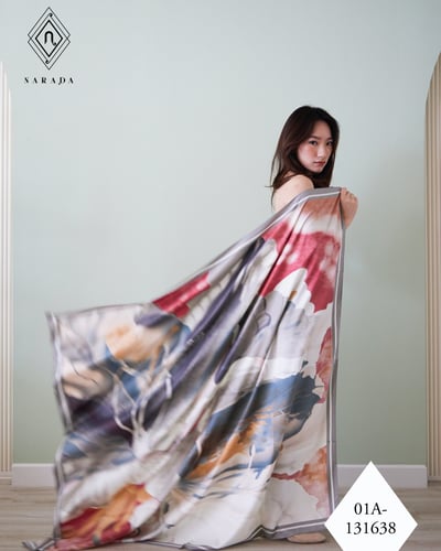 ผ้าพันคอ ผ้าคลุมไหล่ผืนใหญ่ - 01A-131638