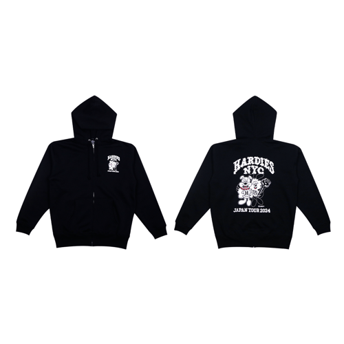 VERDY X HARDIES NYC JAPAN TOUR HOODIES BLACK
