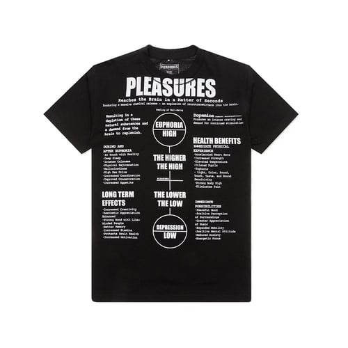 PLEASURES HIGHER SP20 TEE BLACK