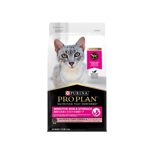 [MANOON] PROPLAN  Sensitive Skin & Stomach Salmon & Tuna โปรแพลน อาหารสำหรับแมว ปัญหาผิวหนัง และระบบทางเดินอาหาร