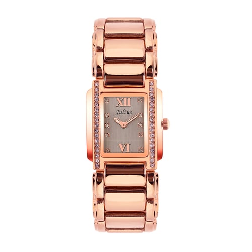 นาฬิกา Julius JA-812 E สายสแตนเลส สีโรสโกลด์