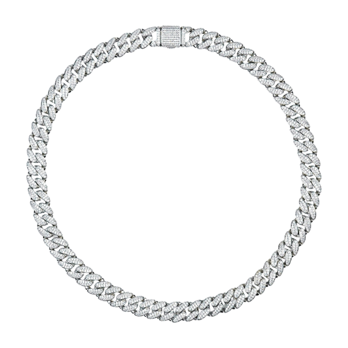 MR_GOLDss CUBAN 14MM NECKLACE SILVER