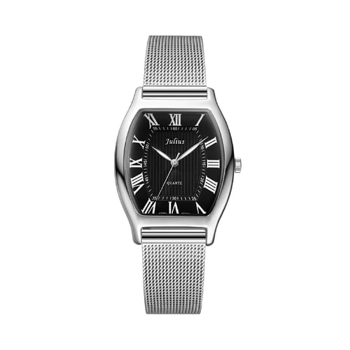 นาฬิกา Julius JA-703 F สายสแตนเลสถัก สีเงิน