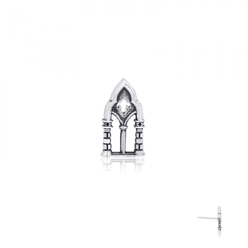 征服者的拱门耳钉耳环GM一925羊腿绣手工骑士城堡的征服者。 **提供黑色或拨开。