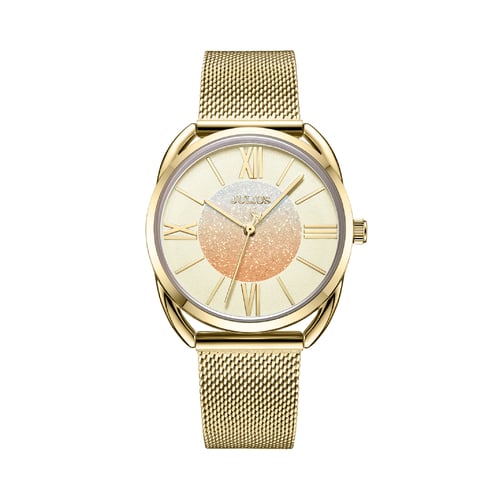 นาฬิกา Julius JA-1184 F สายสแตนเลสถัก สีทอง