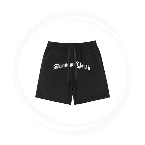 RUNDOWNYOUTH JERSEY DRAWSTRING 03 SHORTS BLACK