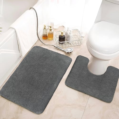 พรมเช็ดเท้าชุดห้องน้ำ (BATH MAT) รุ่น STELLAR AG 8-6 GREY สีเทา