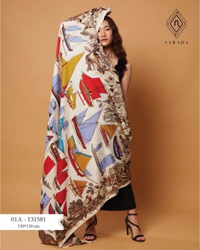 ผ้าพันคอพิมพ์ลาย 01A-131581 