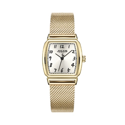 นาฬิกา Julius JA-1357 I สายสแตนเลสถัก สีทอง