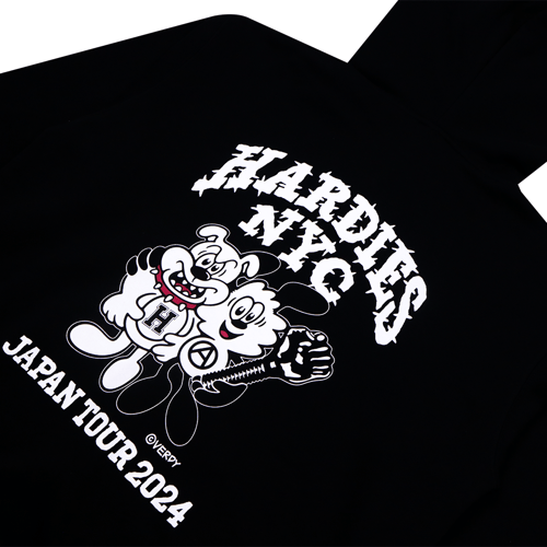 トップス VERDY x Hardies NYC Hoodie VERDY X HARDIES NYC JAPAN TOUR HOODIES BLACK