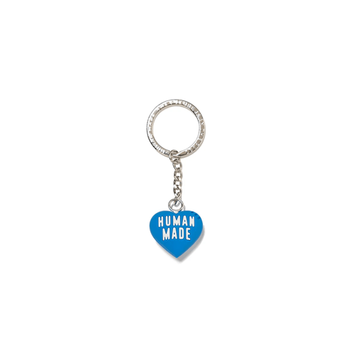 HUMAN MADE HEART RUBBER KEYCHAIN BLUE