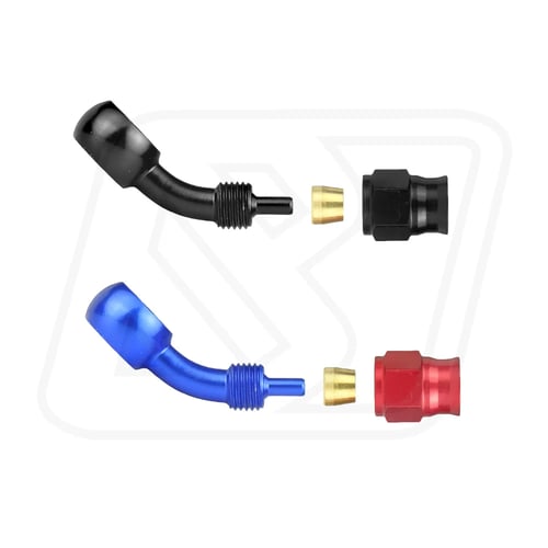 Billion หัวบันโจ PTFE AN3 แบบตรง/45° (BLUE-RED/BLACK)