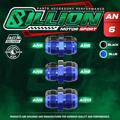 Billion ข้อลดเกลียว AN6 ออก AN6 [BLUE]