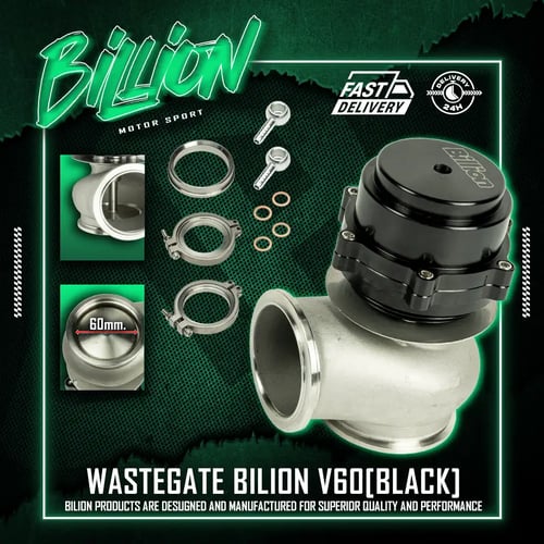 เวตเกต Billion V60 ขนาด 60 mm. (BLACK) | เพิ่มสมรรถนะการระบายความดัน