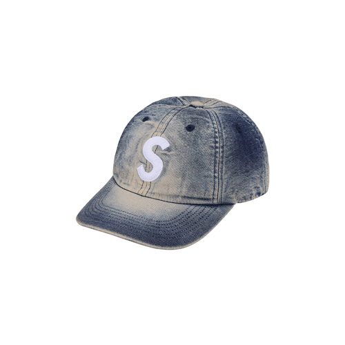 SUPREME S LOGO CORDURA DENIM 6 PANEL CAP BLUE