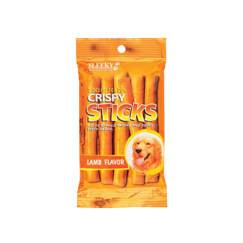 [MANOON] SLEEKY Crispy Stick Lamb Flavored สลิคกี้ คริสปี้สติ๊ก แบบแท่ง รสแกะ ขนาด 90 กรัม