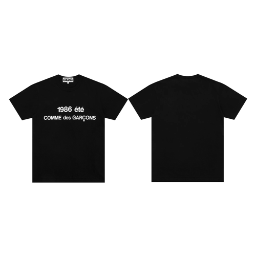 CDG 1986 été MME des GARÇONS Tシャツ L 黒 CDG COMME des GARCONS 名古屋限定 '1986 ete Tee'Tシャツ シー