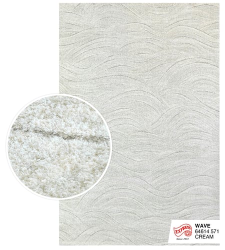 พรมรุ่น WAVE (XL) 64614 571 XL 240x340 ซม. CREAM
