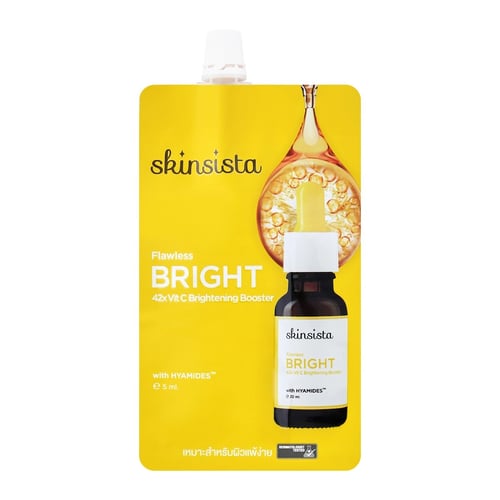 สกินซิสต้า ฟลาวเลส ไบร์ท วิตซี ไบร์ทเทนนิ่ง บูสเตอร์ 5มล.
