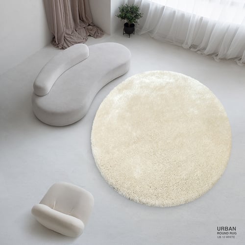 URBAN (C-XL) CIRCLE RUG UB10 C-XL 240x240 cm. WHITE