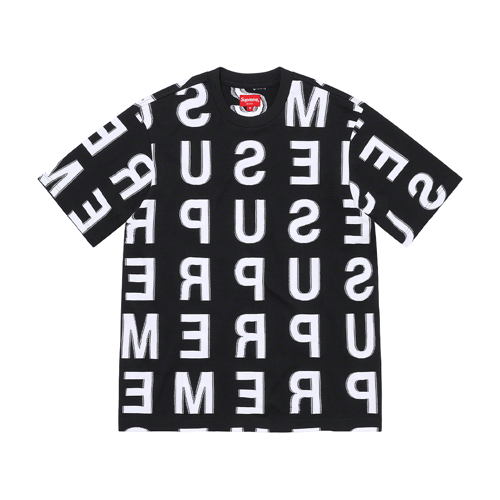 SUPREME INTARSIA SS21 S/S TOP T-SHIRT BLACK