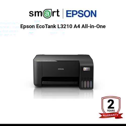 เครื่องพิมพ์อิงค์เจ็ท Epson EcoTank L3210 A4 All-in-One Ink Tank Printer