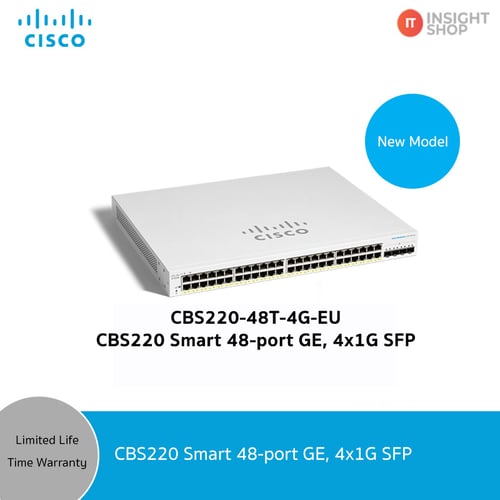 [CBS220-48T-4G-EU] CBS220 Smart 48-port GE,  4x1G SFP