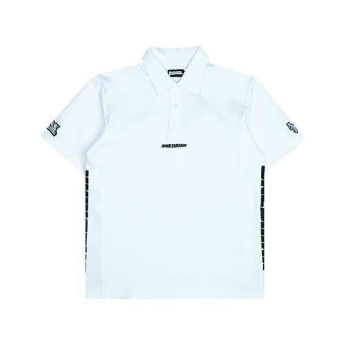 ONE DRINK AND WE GO HOME SPORT POLO WHITE