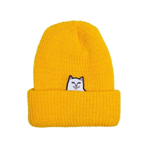 RIPNDIP LORD NERMAL RIB BEANIE GOLD