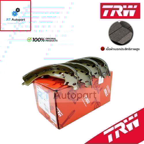 TRW ผ้าดรัมเบรกหลัง Toyota Altis ZZE121 ปี01-07 Vios NCP41 Yaris NCP91 93 ปี03-15 / ผ้าเบรก ผ้าเบรค / GS8673