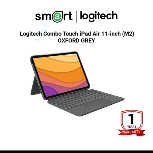 Logitech Combo Touch iPad Air 11-inch (M2) - OXFORD GREY - THAI - AMR+AP-425