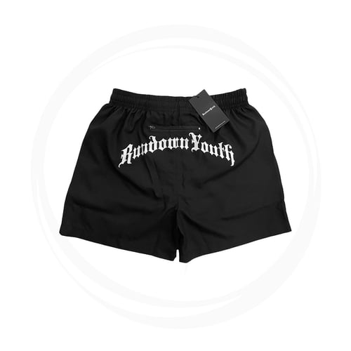 RUNDOWNYOUTH OLD SKOOL SHORTS BLACK