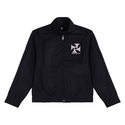 FUXURY VOID AXIS HARRINGTON JACKET BLACK