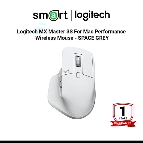 Logitech MX Master 3S For Mac Performance Wireless Mouse - SPACE GREY