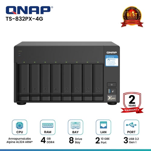 Qnap TS-832PX-4G 8-Bay NAS