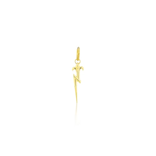Zeus's Thunderbolt pendant - 24 Karat Gold 