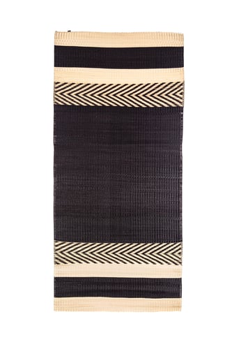 ‘Mini stripe’ mat Black MT-10