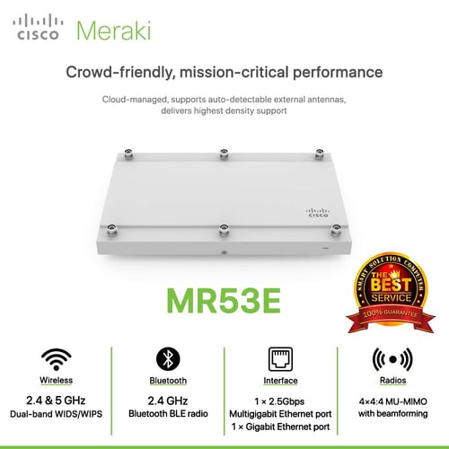 Cisco Meraki MR53E Crowd-friendly, mission-critical performance