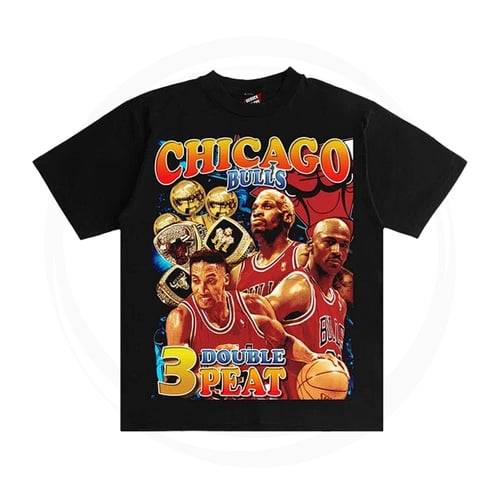 HEAVEN TOWN BOY CHICAGO BULLS T-SHIRT BLACK