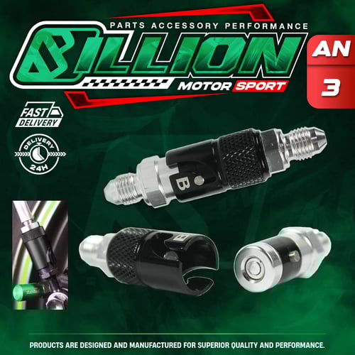 Billion ปลดวาล์วเบรค AN3 [BLACK-SILVER]