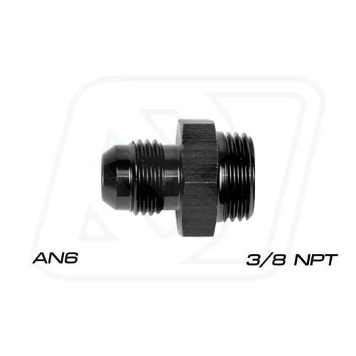 Billion ข้อลดเกลียวออยคูลเลอร์ 3/8"NPT ออก AN6/AN8/AN10 (BLUE/BLACK)