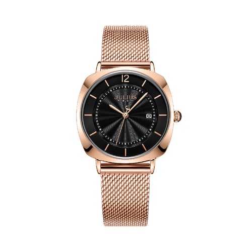 นาฬิกา Julius JA-1190L G สายสแตนเลสถัก สีโรสโกลด์