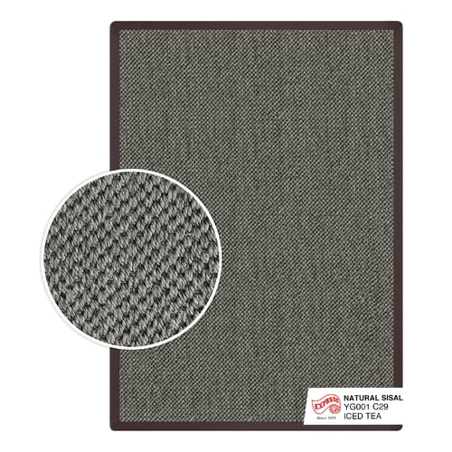 NATURAL SISAL (L1) RUG YG001 C29 L1 200x290 cm. ICED TEA