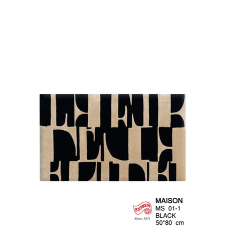 ELLE DECOR - พรมรุ่น MAISON (DM) MS01-1 DM 50x80 ซม. BLACK