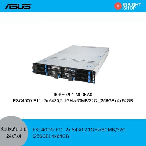 [ESC4000-E11] ASUS 2x Intel Xeon Gold 6430, GPU NVIDIA 2 x A4000 ADA 20GB