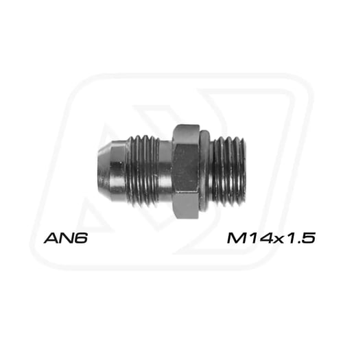 Billion ข้อลดเกลียว M14x1.5/โอริง ออก AN6/AN8/AN10 (BLUE/BLACK)