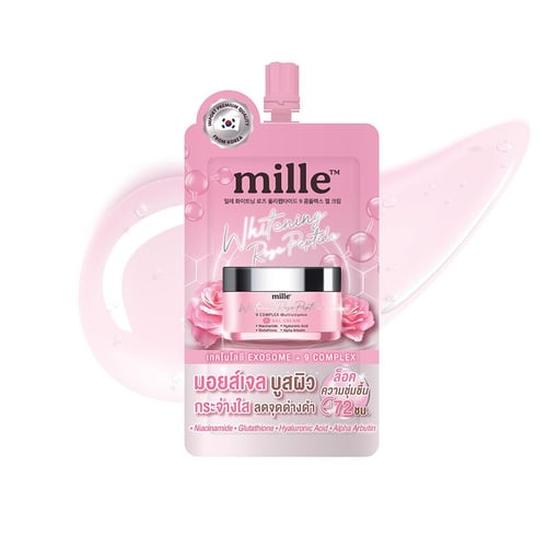 Mille Whitening Rose Peptide 9 Complex Gel Cream 6g.